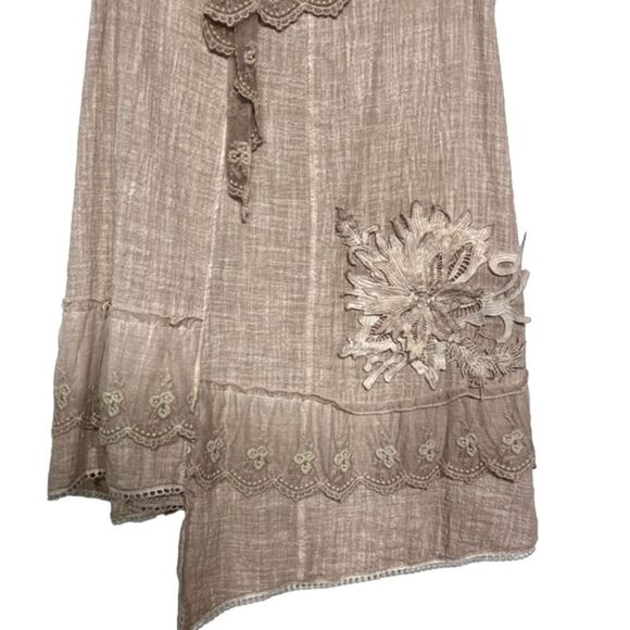 Pretty Angel Tan Sleeveless Asymmetrical Tunic - Picture 7 of 10